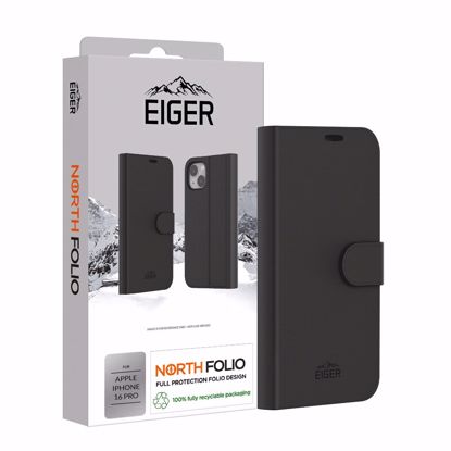 Picture of Eiger Eiger North Folio Case for iPhone 16 Pro in Black