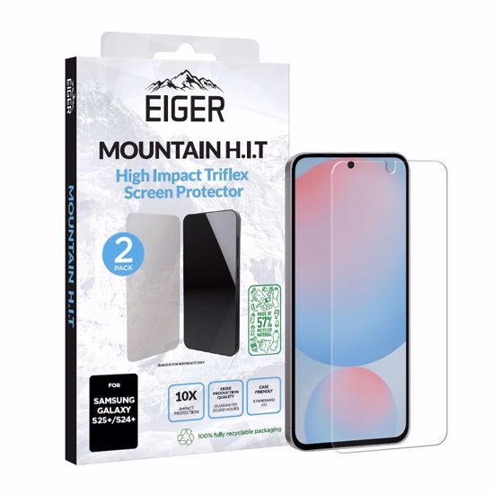 Picture of Eiger Eiger Mountain H.I.T Screen Protector 2 Pack for Samsung S25+/ S24+